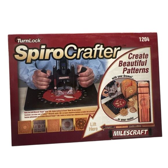 Turn lock SPIRO CRAFTER router template kit patterns wood plastic create - Picture 1 of 7